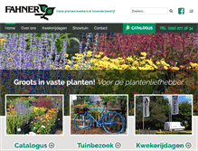 Tablet Screenshot of fahner-vasteplanten.nl